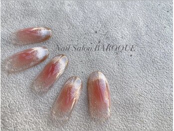 ネイルサロン バロック(Nail Salon BAROQUE)/チーク＋マグネットデザイン