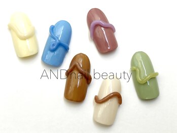 アンドネイル ビューティー(AND nail,beauty)/秋ネイル/3dネイル/ニュアンス