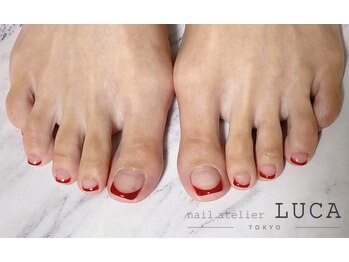 ネイルアトリエルカ(nail atelier LUCA)/R-34 ボルドーフレンチネイル