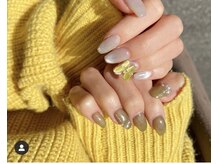 ネイルルーム オルポノ(Olupono)/Bigパーツで華やかネイル