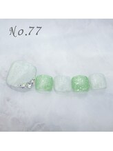 はあとねいる 渋谷三丁目店/フットネイル：No.77