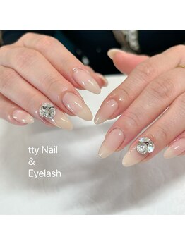 ティーネイルアンドアイラッシュ(tty)/Vカットストーン