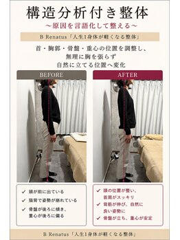 ビーレナトゥス(B Renatus)/姿勢改善整体【猫背改善】