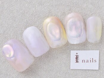 アイネイルズ 三宮店(I nails)/オーロラミラーパステル¥8000