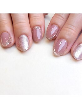 ピオニーネイル(peony nail)/ミラーライン&ギャラクシー