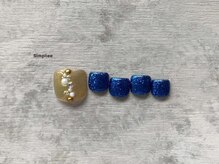 シンプリー ネイルアンドアイラッシュ 祖師谷大蔵店(Simpliee Nail&Eyelash)/【フット】キラキラ