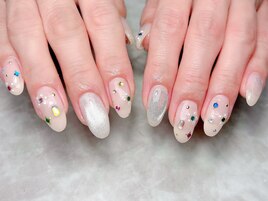 カラフルストーンネイル