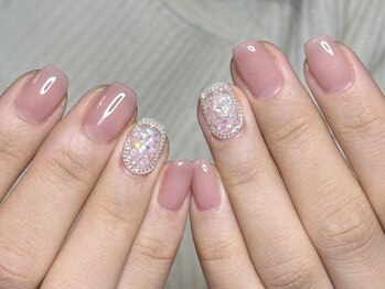 リミズネイルビューティー 名駅店(RimisNailxbeauty)の写真/定額で楽しむナチュラル×仕上がり高見え♪毎月増える120種以上★ハンド¥3980/フット¥4980！初めての方も◎