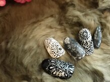 ネイルサロン ジュネイル(NAIL SALON JUNAIL)/モノクロ エスニックフラワー
