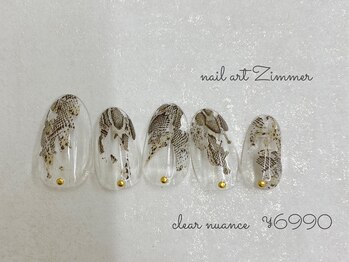 ネイルアート ジマー/クリアニュアンスコース¥6990