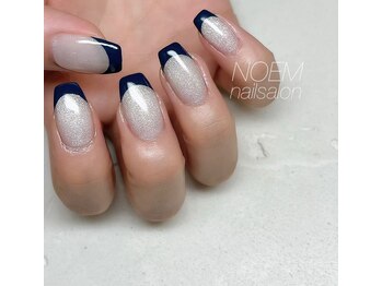 ノエム ネイルサロン(NOEM)/ネイビーフレンチ