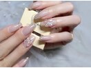 ワンホンネイル×リボンネイル