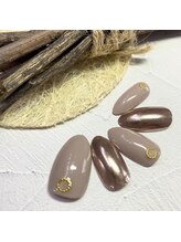 サロンR/シンプルミラーネイル