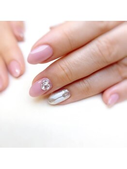 ピオニーネイル(peony nail)/ピンクネイル