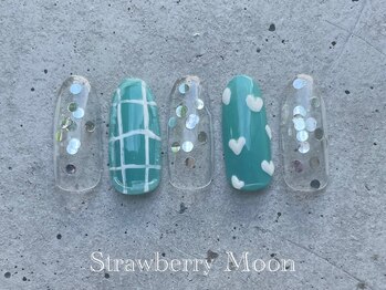 サロンストロベリームーン(Salon Strawberry Moon)/ハートネイル ¥6980