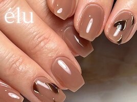 バレンタインネイル