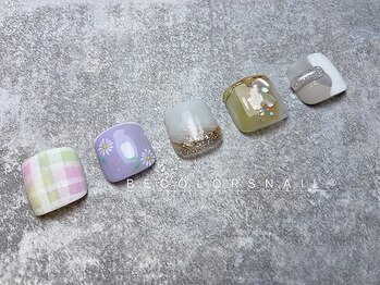 ビーカラーズネイル(BeColorsNail)/フットシーズンデザイン