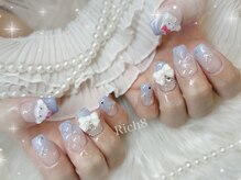 ネイルアンドまつげエクステ リッチエイト 原宿店(Rich8)/グラデーションシナモンネイル