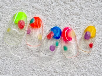 キャンディポップドロップネイル