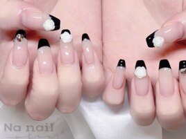 ブラックフレンチ/フラワー