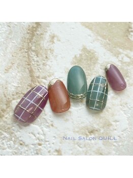 ネイルサロン クイル(QUILL)/10月くすみカラー(1)