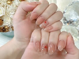 ちゅるんバレンタインネイル