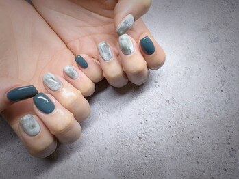 ナナネイル(7.Nail)/#大理石ネイル