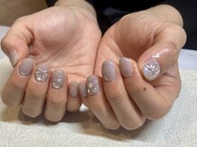 プライベートネイルサロン キサイ(Kisai)/キラキラガラスネイル