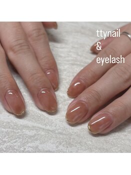 ティーネイルアンドアイラッシュ(tty)/ニュアンスネイル☆