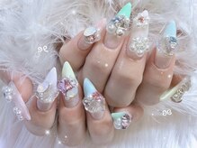 ミンズ 池袋店(minz)/GELやり放題￥12500/パステル