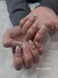 チークネイルコース＋追加パーツ
