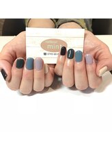 ネイルアンドアイ ミント(nail＆eye mint)/くすみカラーネイル☆
