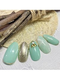 大理石風ネイル