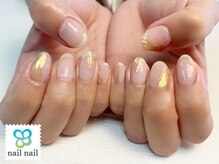 ネイルネイル 天満橋店(nailnail)/初回除去付♪ゴールドデザイン♪
