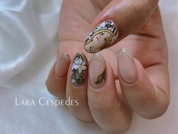 ララセスペデス(Lara Cespedes)の写真/【模写nail】大好きを指先に!推しネイル,絵画やキャラ系,痛ネイル,3Dにも対応◎驚きの再現度にファン続出♪