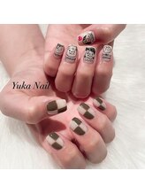 ユカネイル(Yuka Nail)/落書き風スヌーピーネイル！