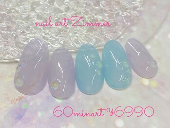ネイルアート ジマー/60minart コース¥6990