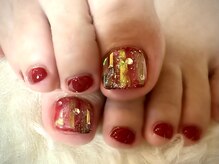 アミュリー ネイル アトリエ(Amury nail atelier)/ボルドー オーロラ ニュアンス