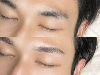 エムブロウ 福岡天神店(M brow)の写真/【天神】モテ眉、仕事眉、勝負眉。骨格から導くオーダーメイド◎骨格診断+眉毛wax+毛量調整5980円