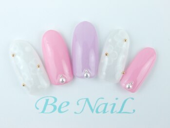 ビーネイル(Be NaiL)/パステルフラワーネイル