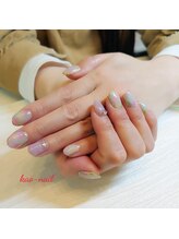 カオ ネイル(kao nail)/春色タイダイネイル