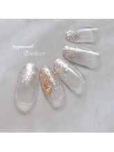 たゆ ネイル(たゆnail)/９月新作☆シルバーラメネイル