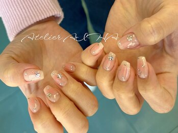 アトリエ アイハ(aiha)/チークお花ネイル