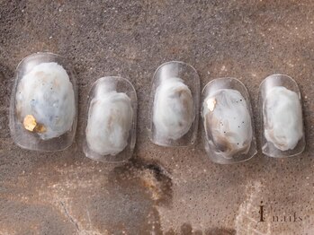 アイネイルズ 吉祥寺店(I nails)/塗りかけ鉱物ネイル