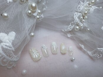 絶対可愛いホワイトネイル☆