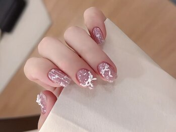 ファンシー 新宿店(Fancy)/冬ネイル/ツイード/ワンホン