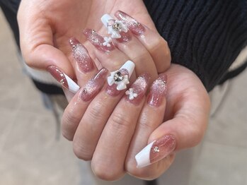 ドールハウス バイ ジュエリリートーキョー(DOLL HOUSE BY JEWELILYTOKYO)/チップ長さだし＋韓国ネイル