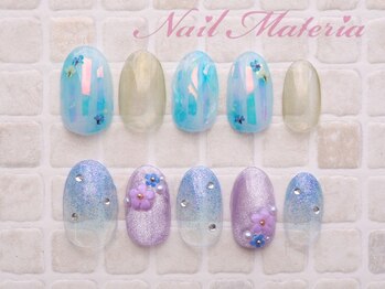 ネイル マテリア 池袋店(Nail Materia)の写真/≪エリア屈指!!圧倒的なデザイン数!!≫ずーっと同価格で通いやすい♪定額デザイン¥6300/韓国もワンホンも◎