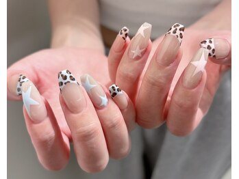 ネイル アヴァンス あべのルシアス店(Nail AVANCE.)/レオパードフレンチ