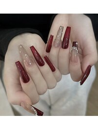 赤ネイル